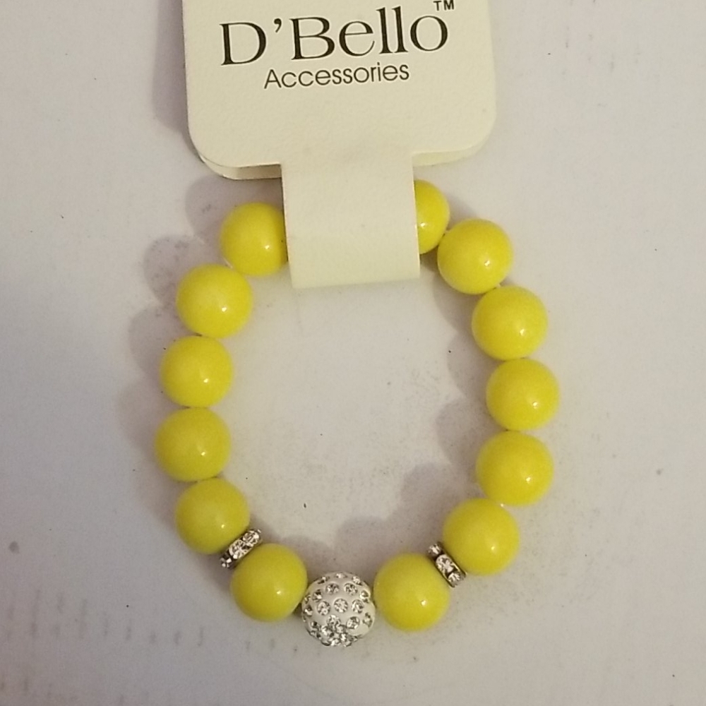 NWT beautiful bracelet, silver and yellow